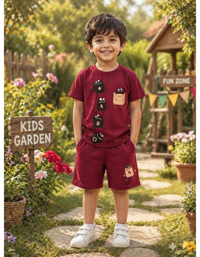 Kids Print Co-Ord Set| Combo pack with 4 Kids Print Co-Ord Set| Combo pack with 4
