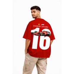 Charles Leclerc 16 Car Oversized T-Shirt