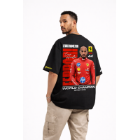 Lewis Hamilton Inspired Oversized T-Shirt – Racing Streetwear Edition