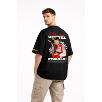 Sebastian Vettel Inspired Oversized T-Shirt – Formula 1 Streetwear Edition